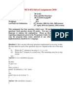 IGNOU MCS-021 Solved Assignments 2010: TH TH