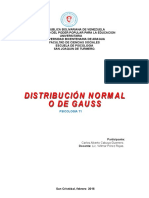 Trabajo de Estadistica Ii Distribución Normal o de Gauss