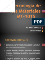 Introduccion Tecnologia de Los Materiales