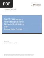 SWIFT FIN Payment Format Guide For European Accts