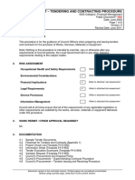 Procurement - Tendering and Contracting Procedure