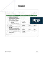 Sample Documents - Project Planning