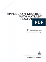 Applied Optimization With Matlab® Programming