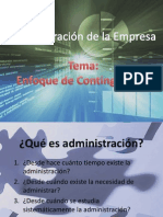 Enfoque de Contingencias