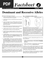 Dominant and Recessive Alleles