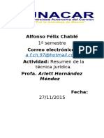 El Resumen de La Tecnica Juridica.