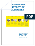 A Project Report On History of Computer