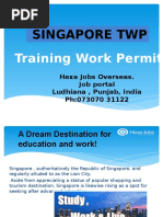 Apply Training Work Permit (TWP) in SINGAPORE - EUROPEANOVERSEAS