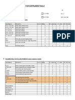 Weight Calculations For Instrument Bulk: Project