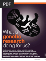 What Is Genetic Research Doing For Us?