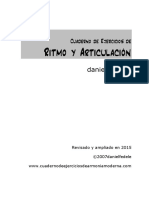 Cuaderno de Ejercicios de Ritmo y Articulación PDF