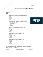 Converting Improper Fractions and Mixed Numbers