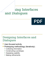 Designing Interfaces and Dialogues