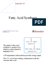 Fatty Acid Synthesis: Molecular Biochemistry II