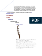 Tipos de Armas de La Edad Del Hierro en La Península Ibérica