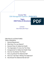 2 OSH Policy & Structures