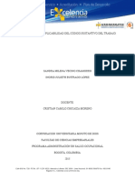 Ensayo Aplicabilidad Del Codigo Sustantivo Del Trabajo