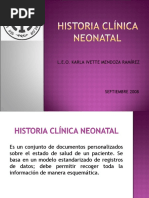 Historia Clínica Neonatal