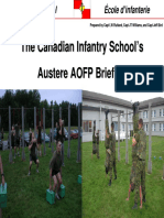 Canadian Infantry School AOFP Results Briefing