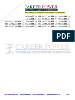 Answersheet For Section Wise Set of Professional Knowledge For It Officer