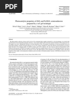 Photocatalytic Properties of ZrO2 and FeZrO2 Semiconductors