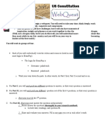 Constitution Webquest Directions