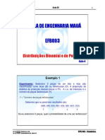 Aula 4 - Distribuicao Binomial e Poisson