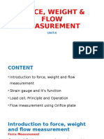 Force Weight Flow Measurement