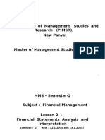 FM-Fin. Statements Analysis - Session-2 (12.1.2015 & 13.1.2015)