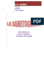 La Gametogenese Cours