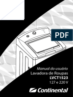 Manual Lavadora Continental Lvct1523