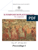 X Symposium Platonicum Proceedings 1