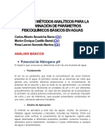 Manual de Métodos para La Determinación de Parámetros Fisicoquímicos Básicos en Aguas