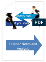 Catch Me If You Can Teacher Notes and Analysis