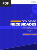 Catálogo de Necesidades