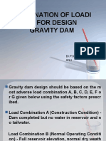 Combination of Loadi NG For Design Gravity Dam: Dr.P.Sarath ANU