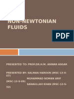 Transport Phenomena Presentation On Non-Newtonian Fluids