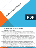 Week 4 Powerpoint - Reading Intervention