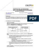 LA ESTRATEGIA EN LOS NEGOCIOS: Desde El FODA A Los Modelos de Expansión