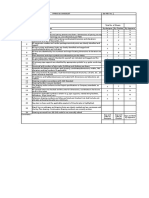 Piping Arrangement Checklist