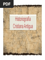 Historiografía Cristiana