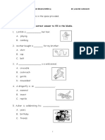 English Year 2 (Paper 1)