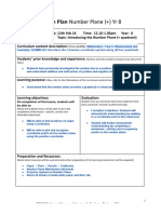 Lesson Plan Cartesian Plane Positive