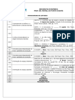 Cronograma Das Leituras 