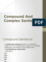 Compound and Complex Sentence