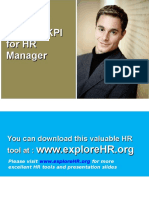 Kpi For HR Manager