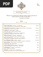 Prohibition Drinks Menu February 2016