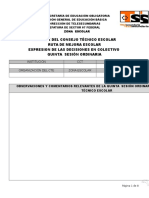 Formato Reporte 5ta. Sesion Cte 22-02-2016