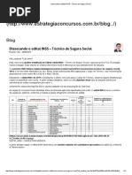 Dissecando o Edital INSS - Técnico Do Seguro Social