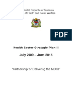 Tanzania Health Sector Strategic Plan III